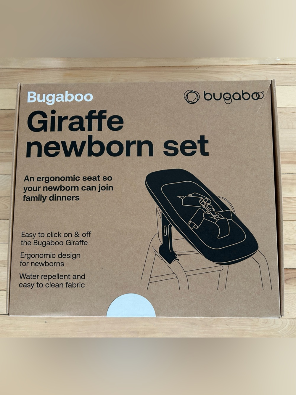 Bugaboo Giraffe Newborn Set - High Chair Seat - Black